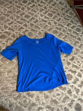 L.L. Bean Women's Royal Blue Short-Sleeve Tee